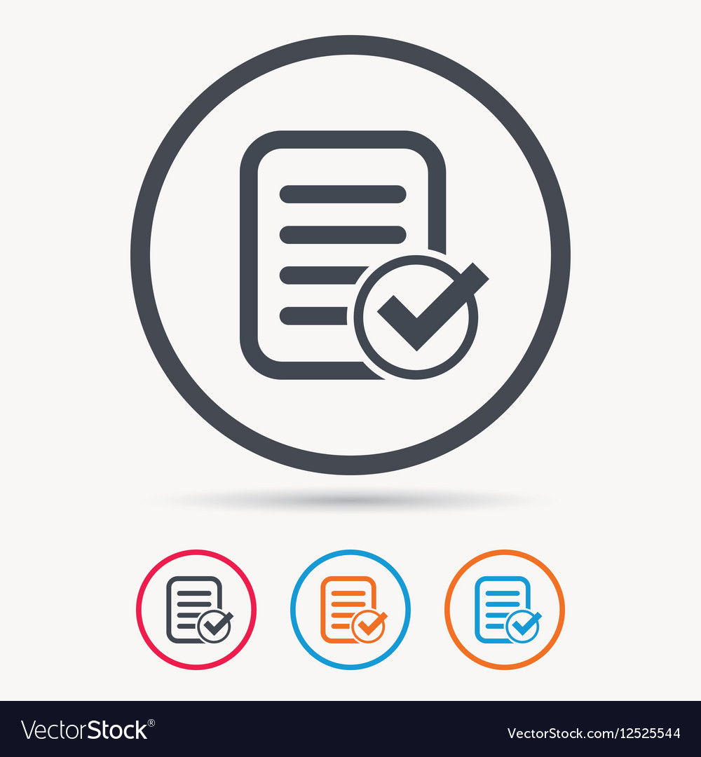 File selected icon document page with check