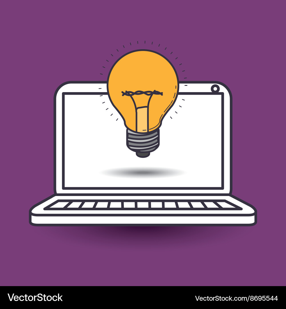 Flat line icon design Royalty Free Vector Image