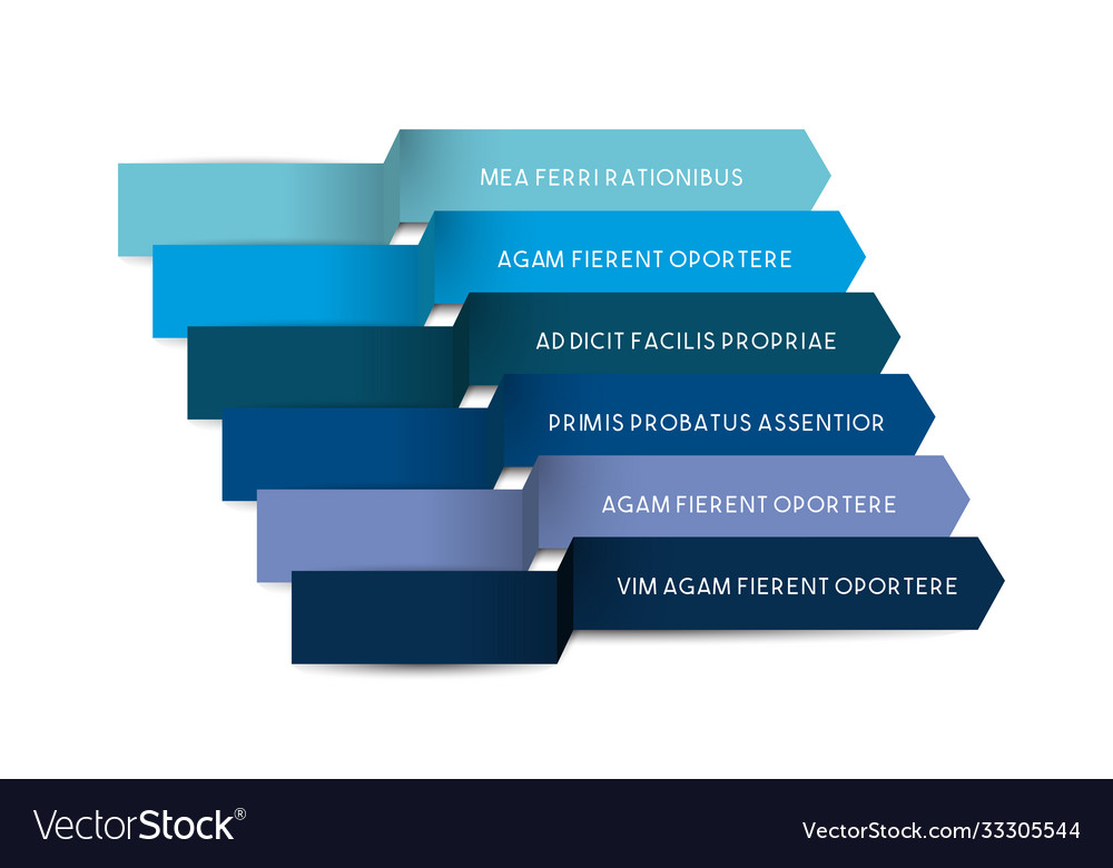 Infographic step arrow template tutorial vector image Infographic step arrow template tutorial