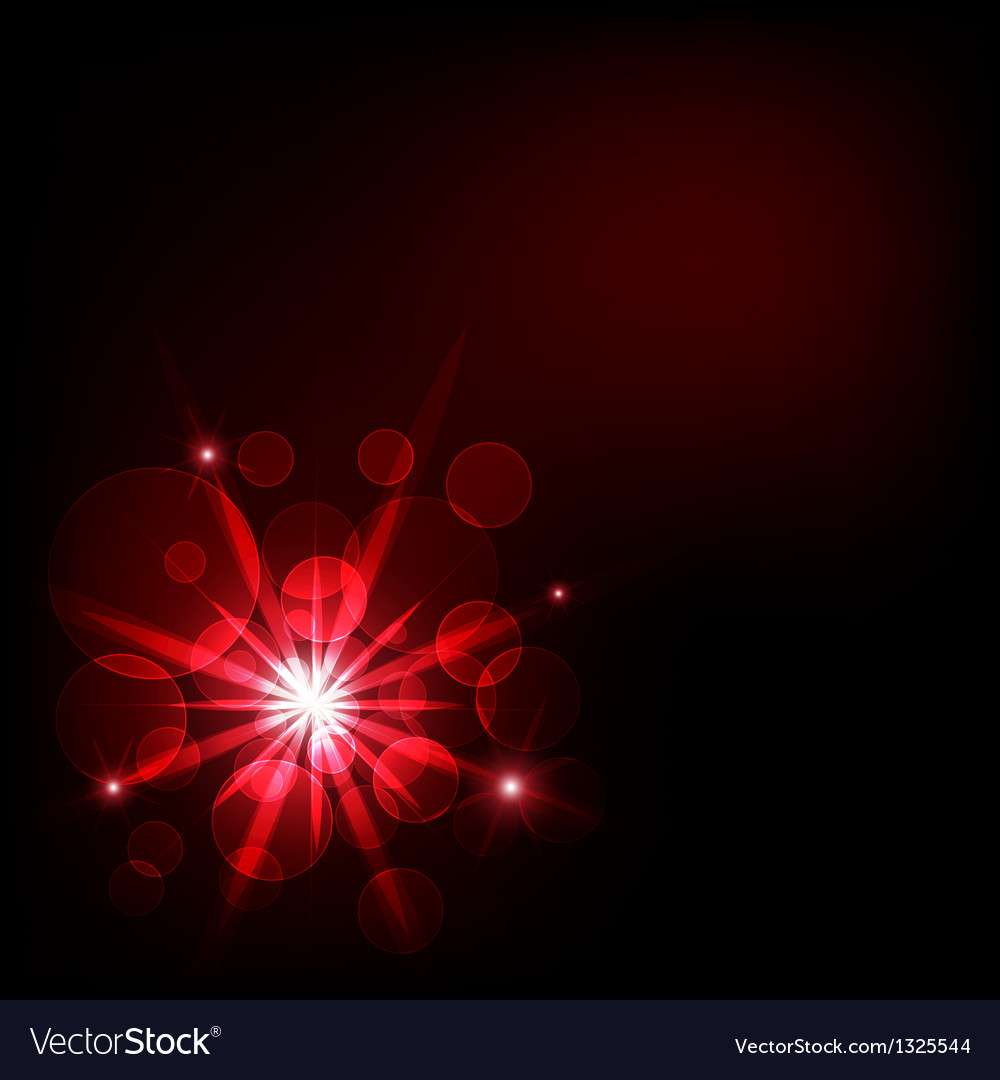 Red Dark Light And Bokeh Background Royalty Free Vector