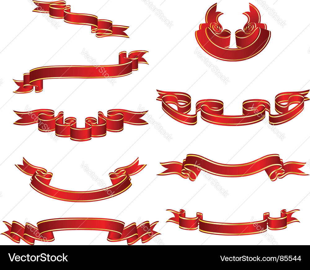Ribbons Royalty Free Vector Image - VectorStock