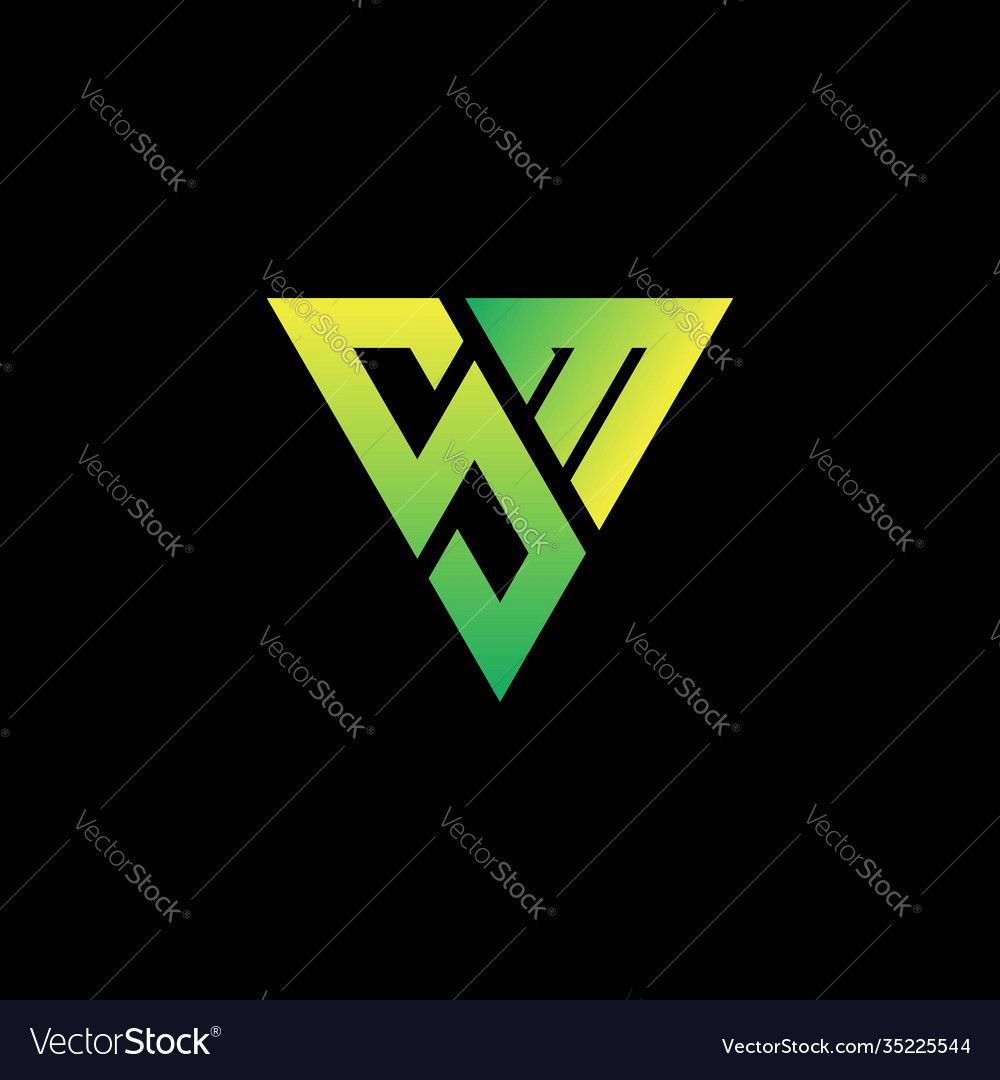 S m initial triangle logo monogram vector image S m initial triangle logo monogram