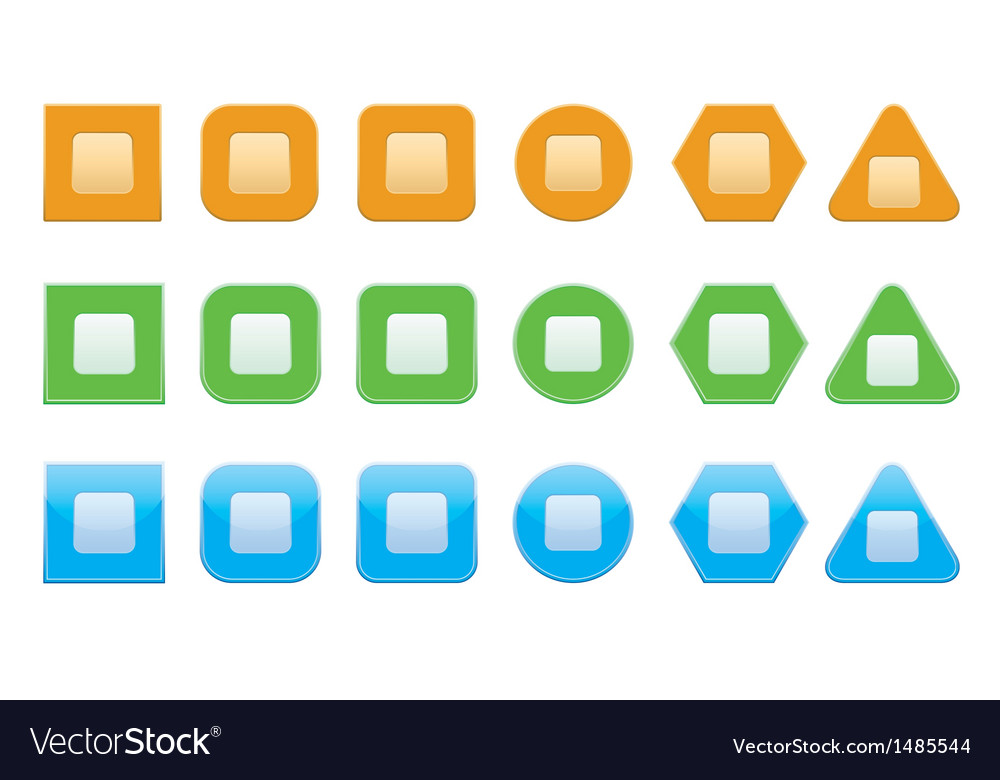Set of stop player icons