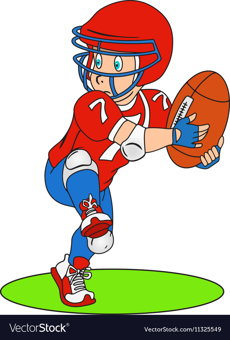 American football player Royalty Free Vector Image