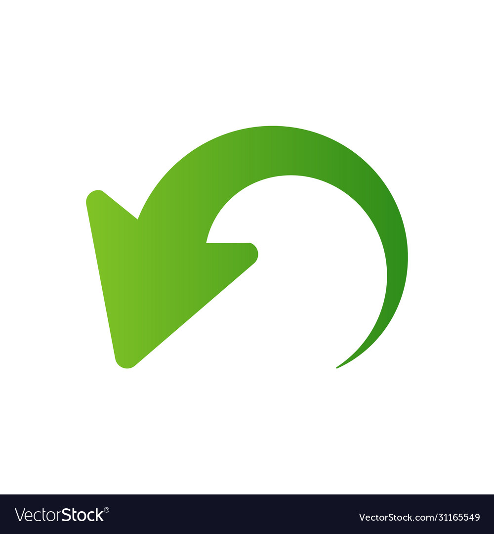 Arrow pointer icon isolated on white background vector image Arrow pointer icon isolated on white background