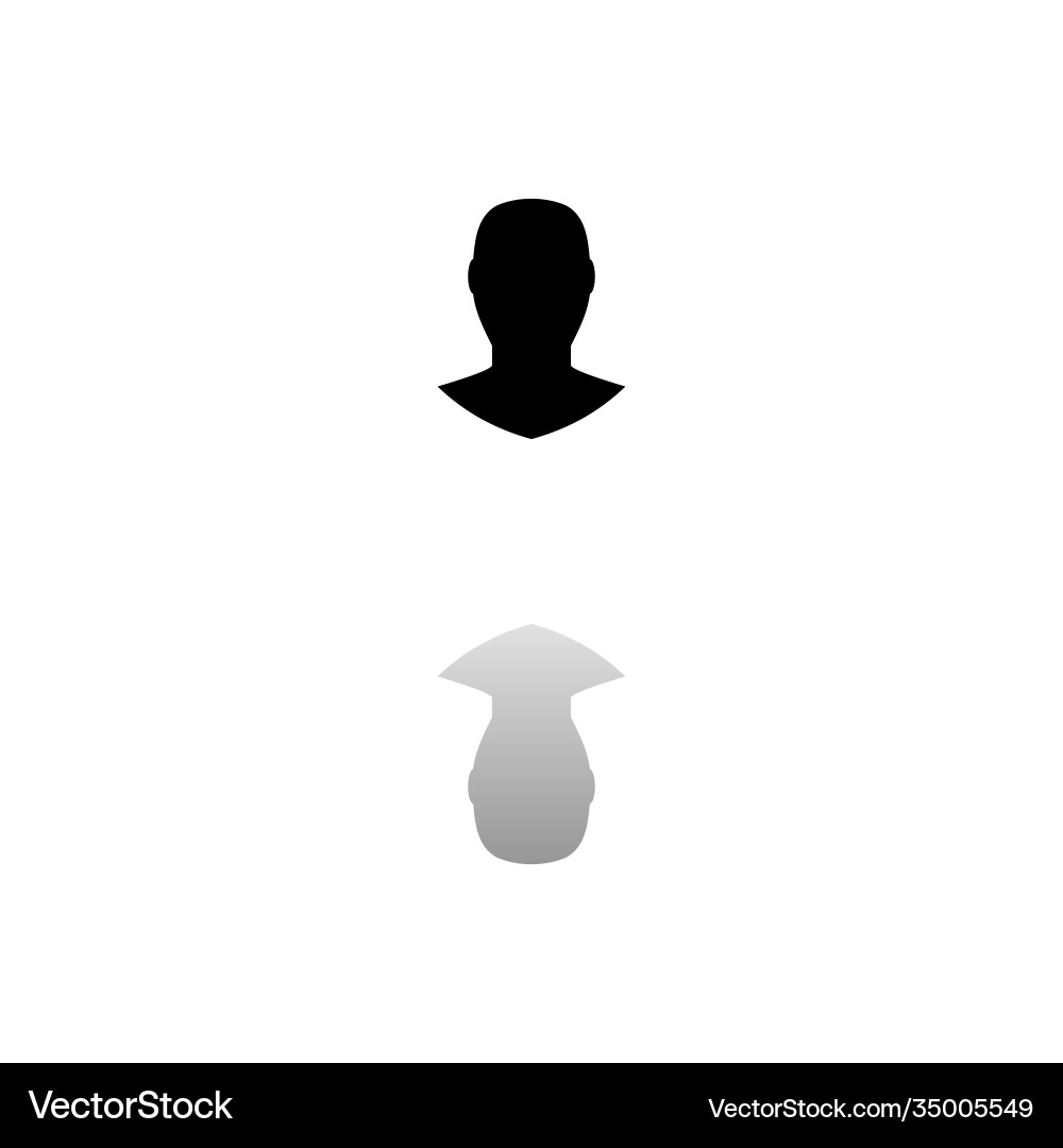 Avatar icon flat Royalty Free Vector Image - VectorStock
