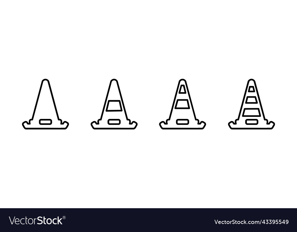 Cone icon in different style