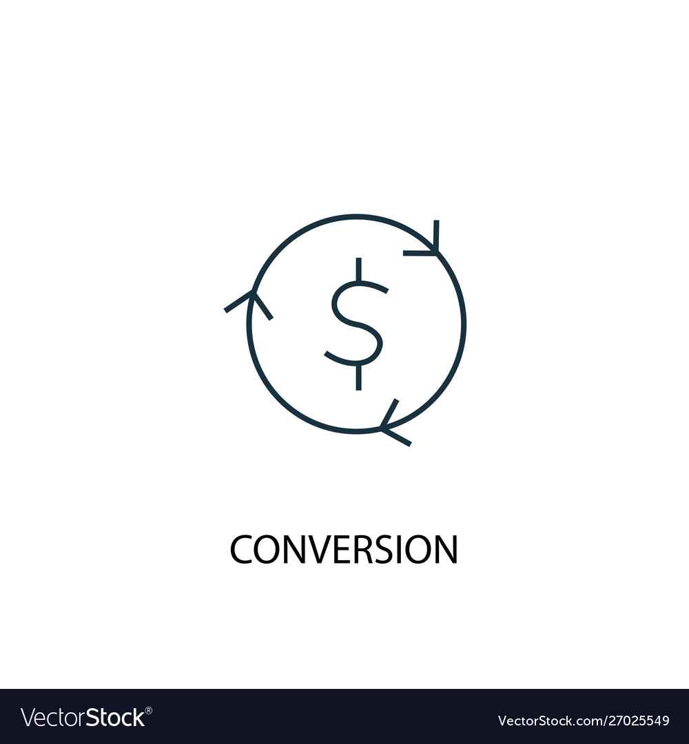 Conversion concept line icon simple element