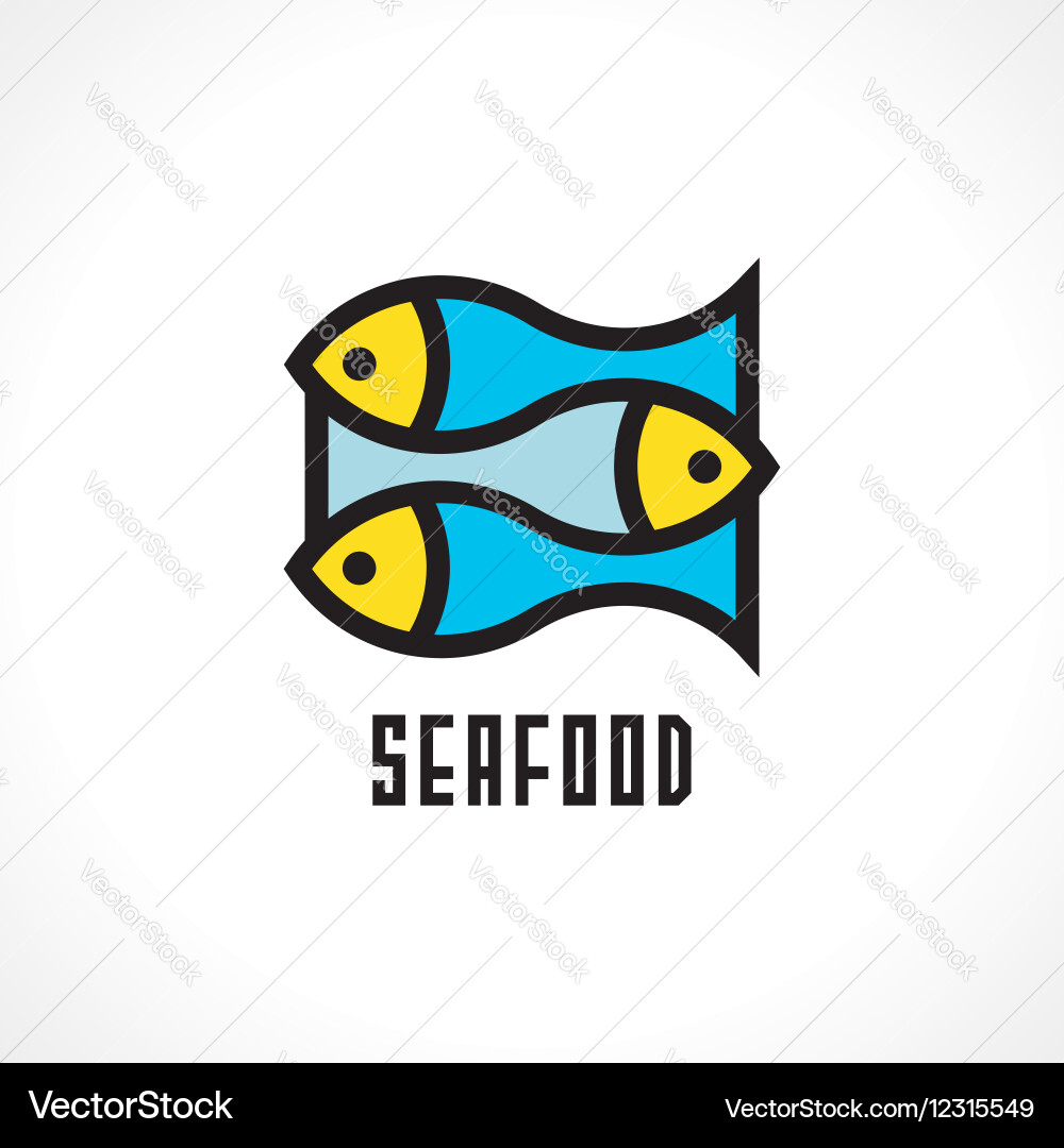 Fish isolated icon Royalty Free Vector Image - VectorStock