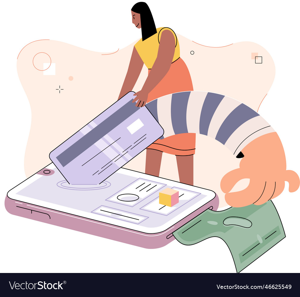 Hacker attack concept internet phishing hacked vector image Hacker attack concept internet phishing hacked