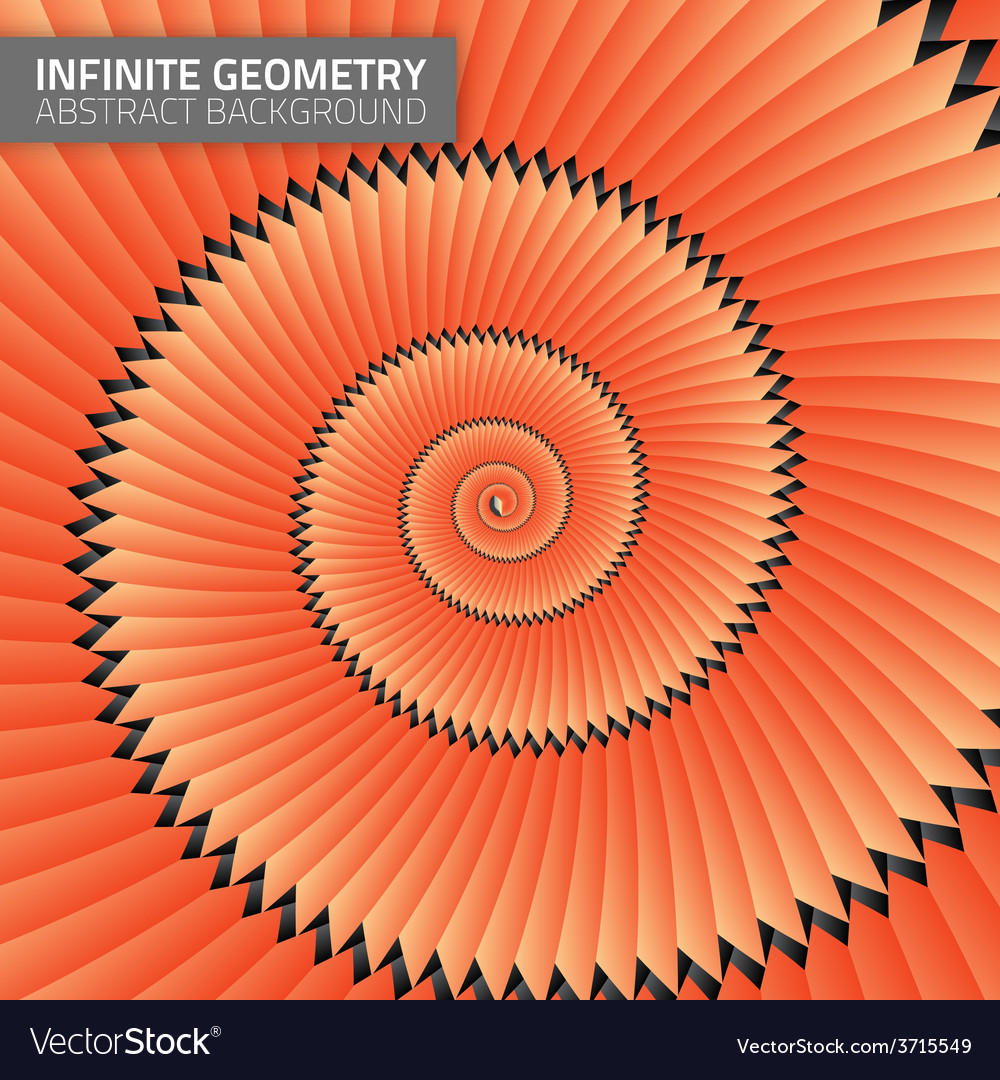 Infinite geometry fractal background