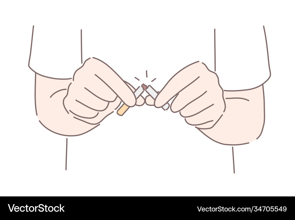 Stop Smoking Concept Royalty Free Vector Image