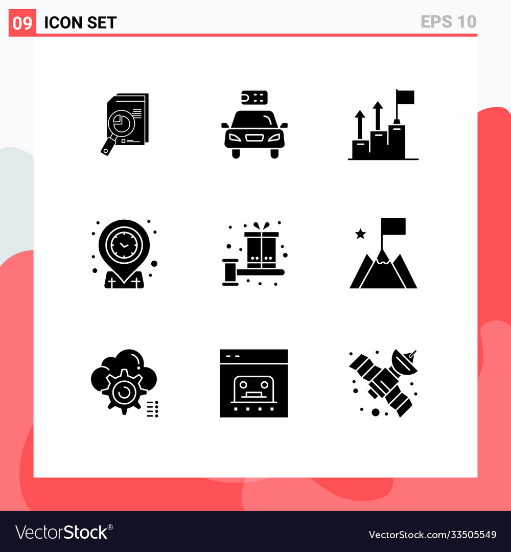 User interface pack 9 basic solid glyphs