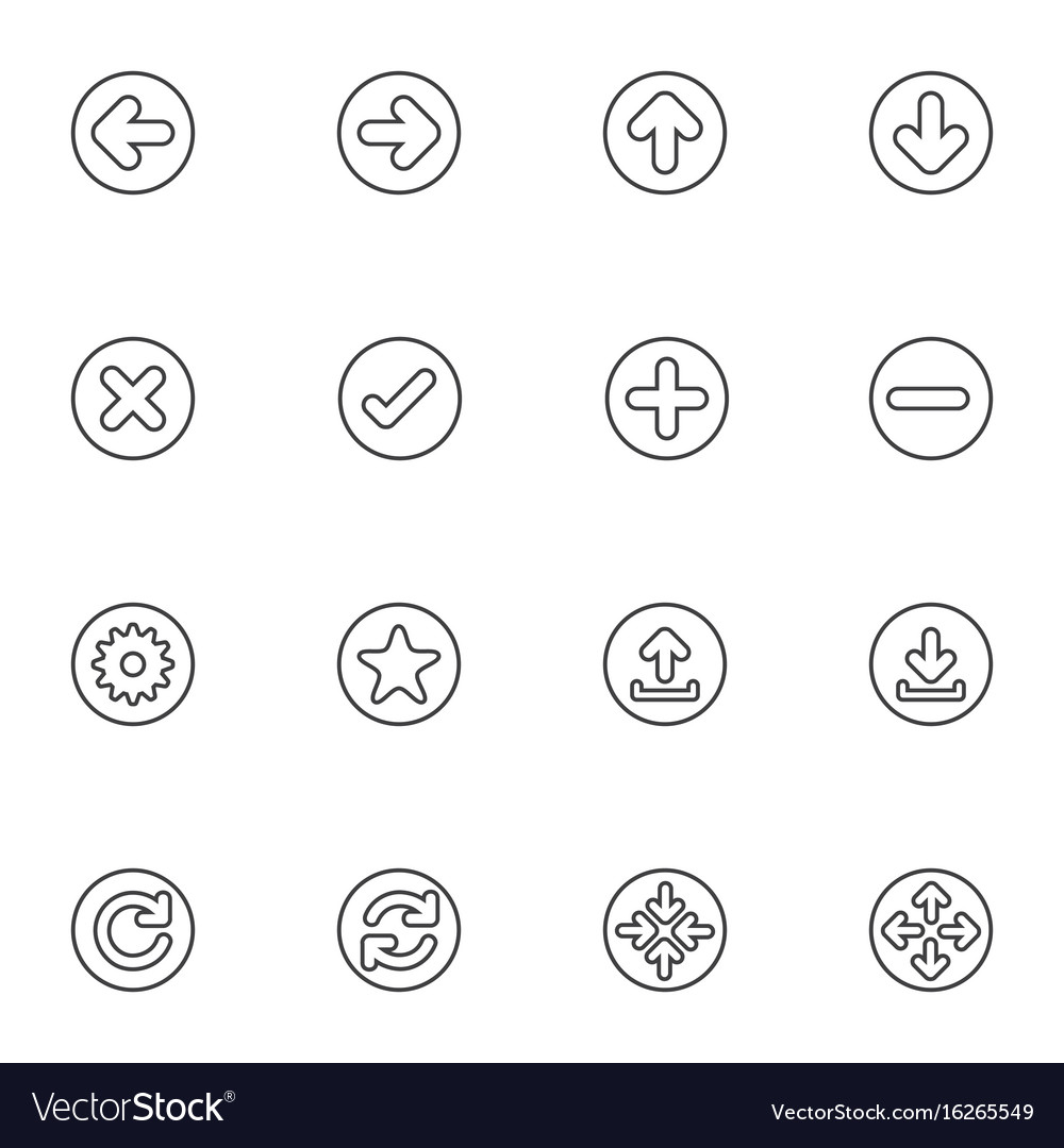 Web icon sets line icons