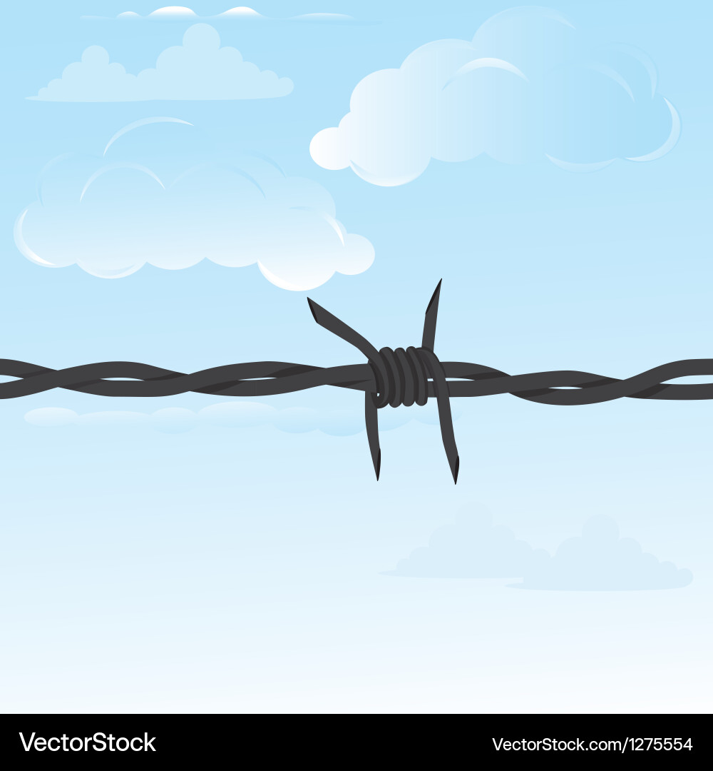 Barbed wire seamless Royalty Free Vector Image