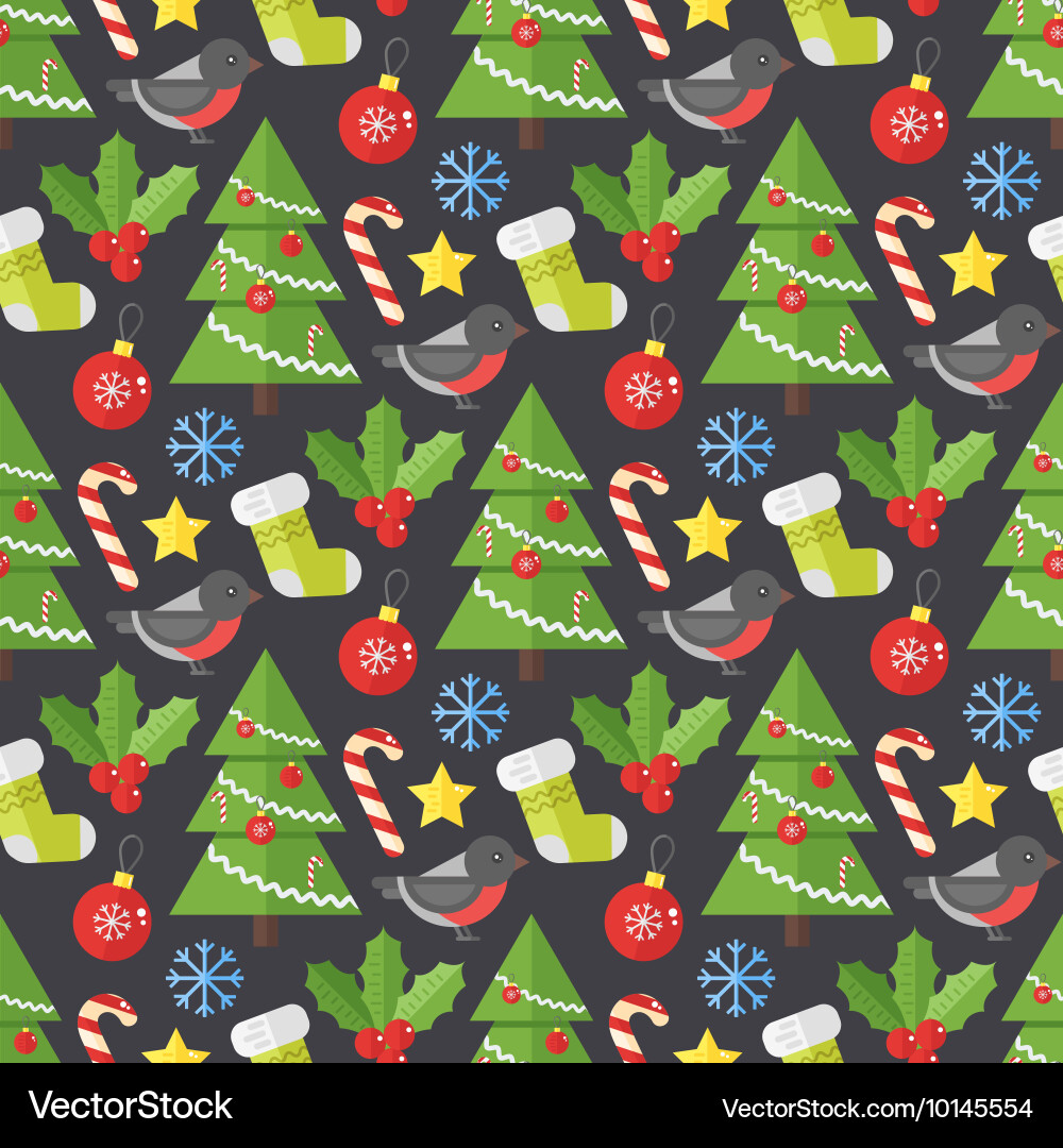 Christmas background seamless pattern Royalty Free Vector