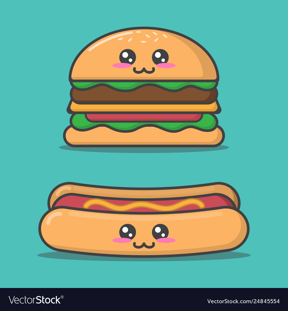 Cute Cartoon Fast Food