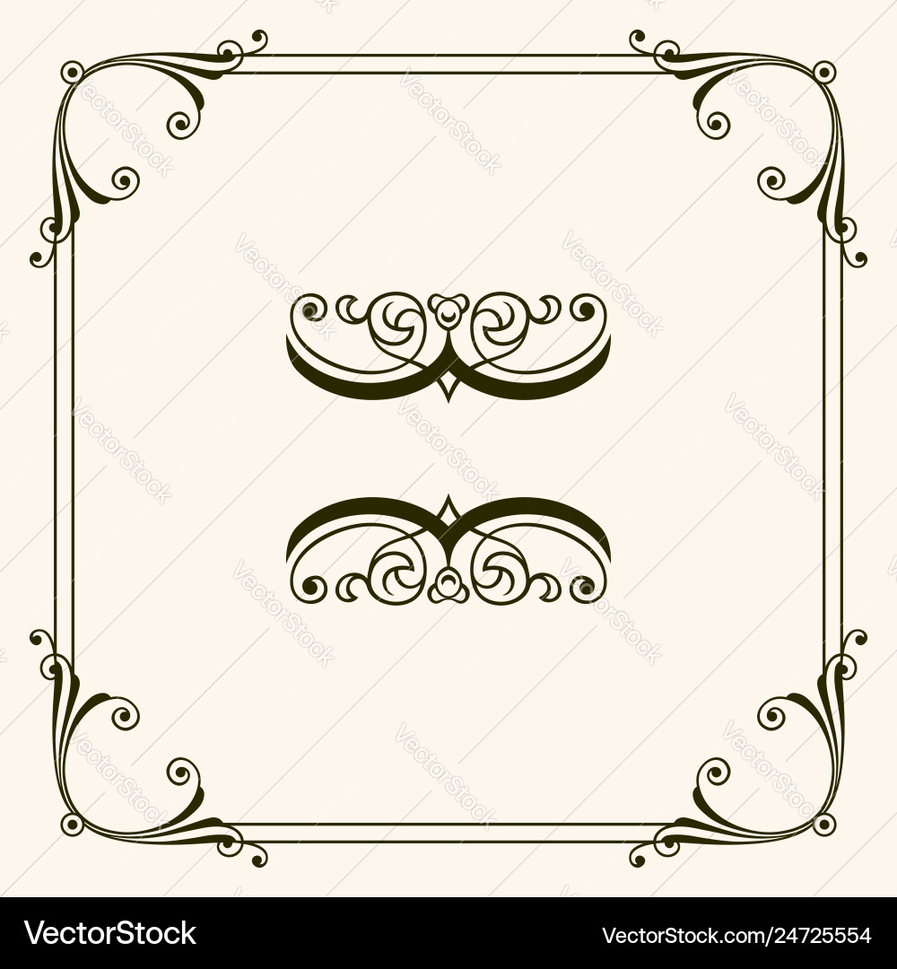Decorative frame Royalty Free Vector Image - VectorStock