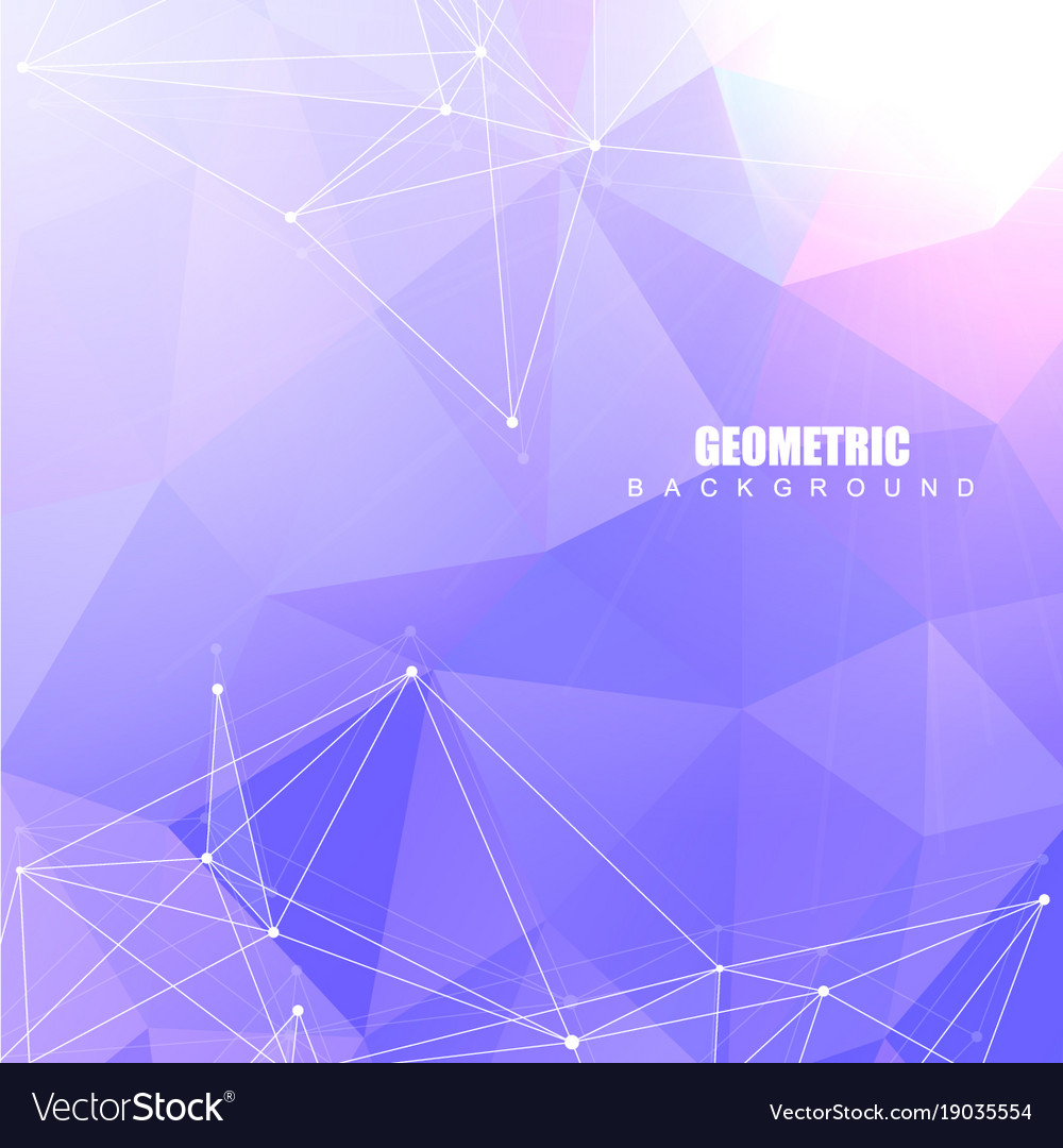 Geometric abstract background with connected line