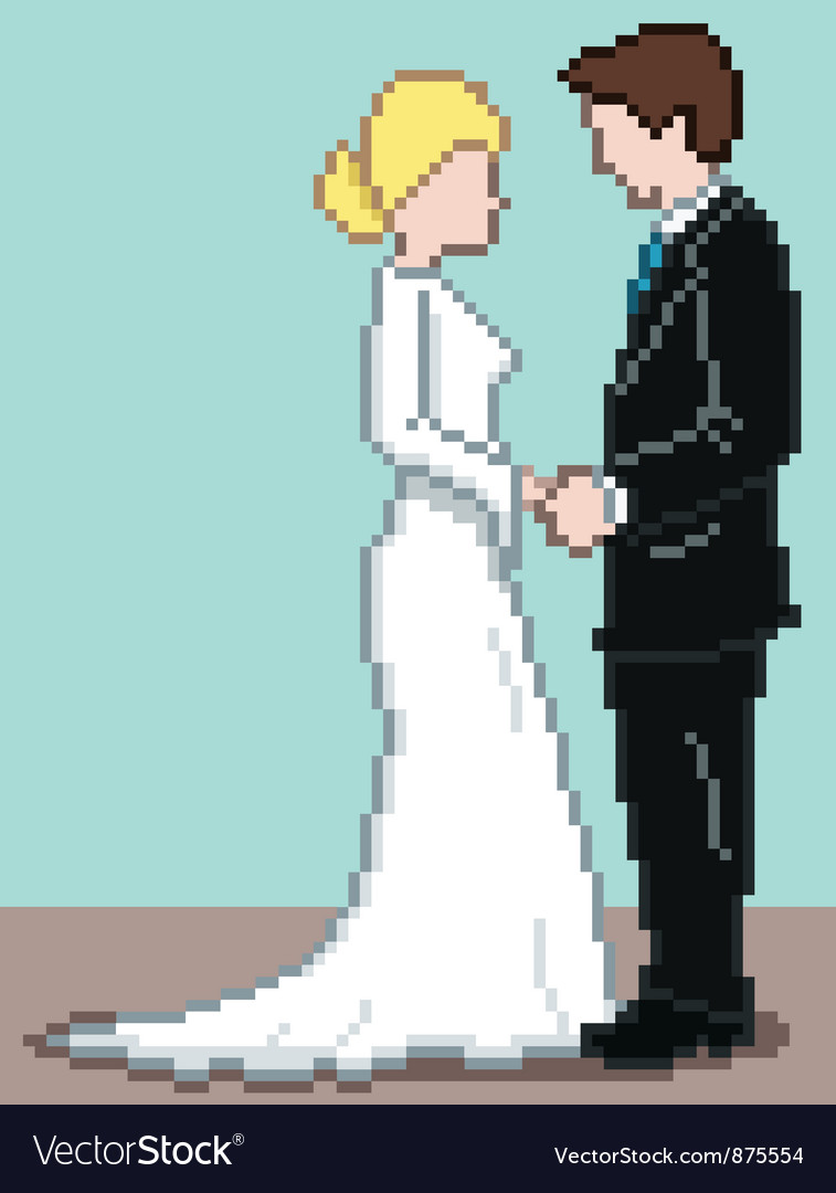 Pixel Hochzeit Hintergrund