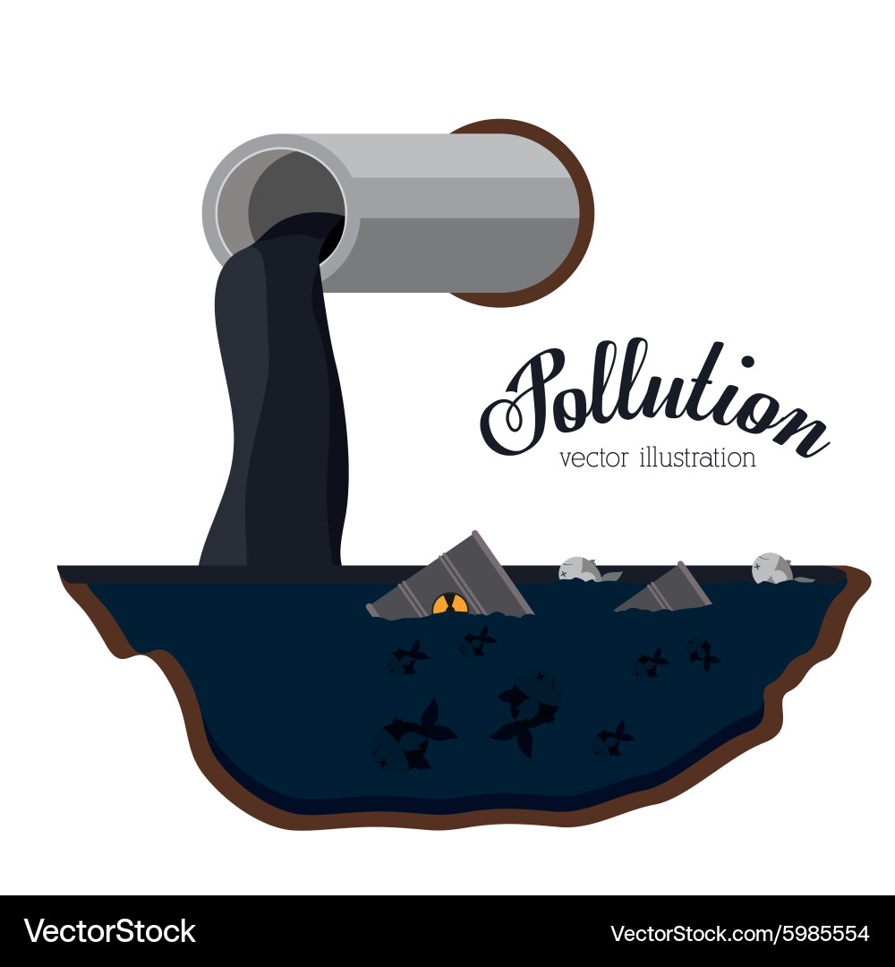 Pollution design Royalty Free Vector Image - VectorStock