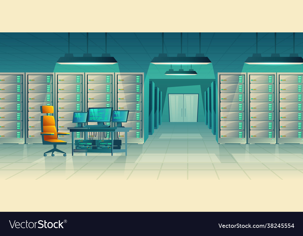 Server center control room data storage