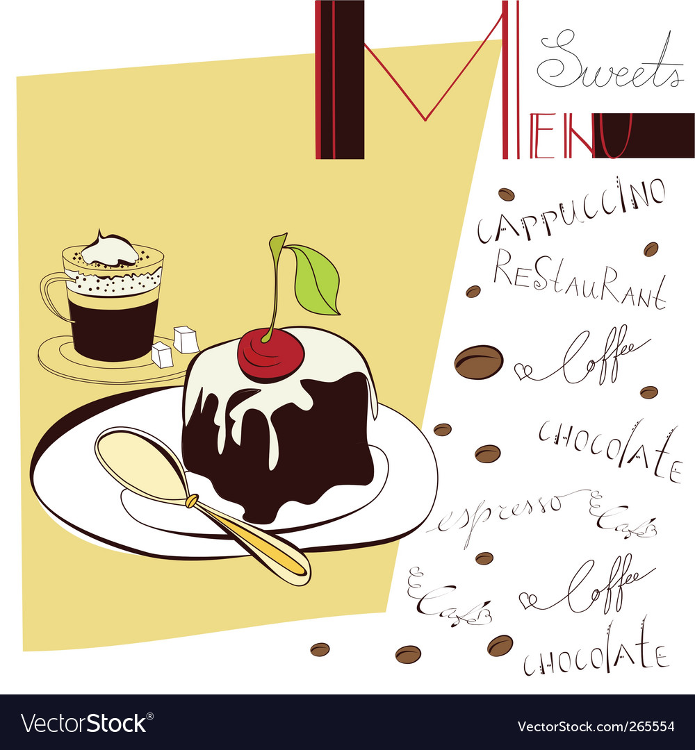 Template for menu
