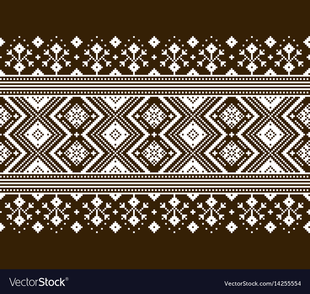 Ukrainian folk seamless pattern