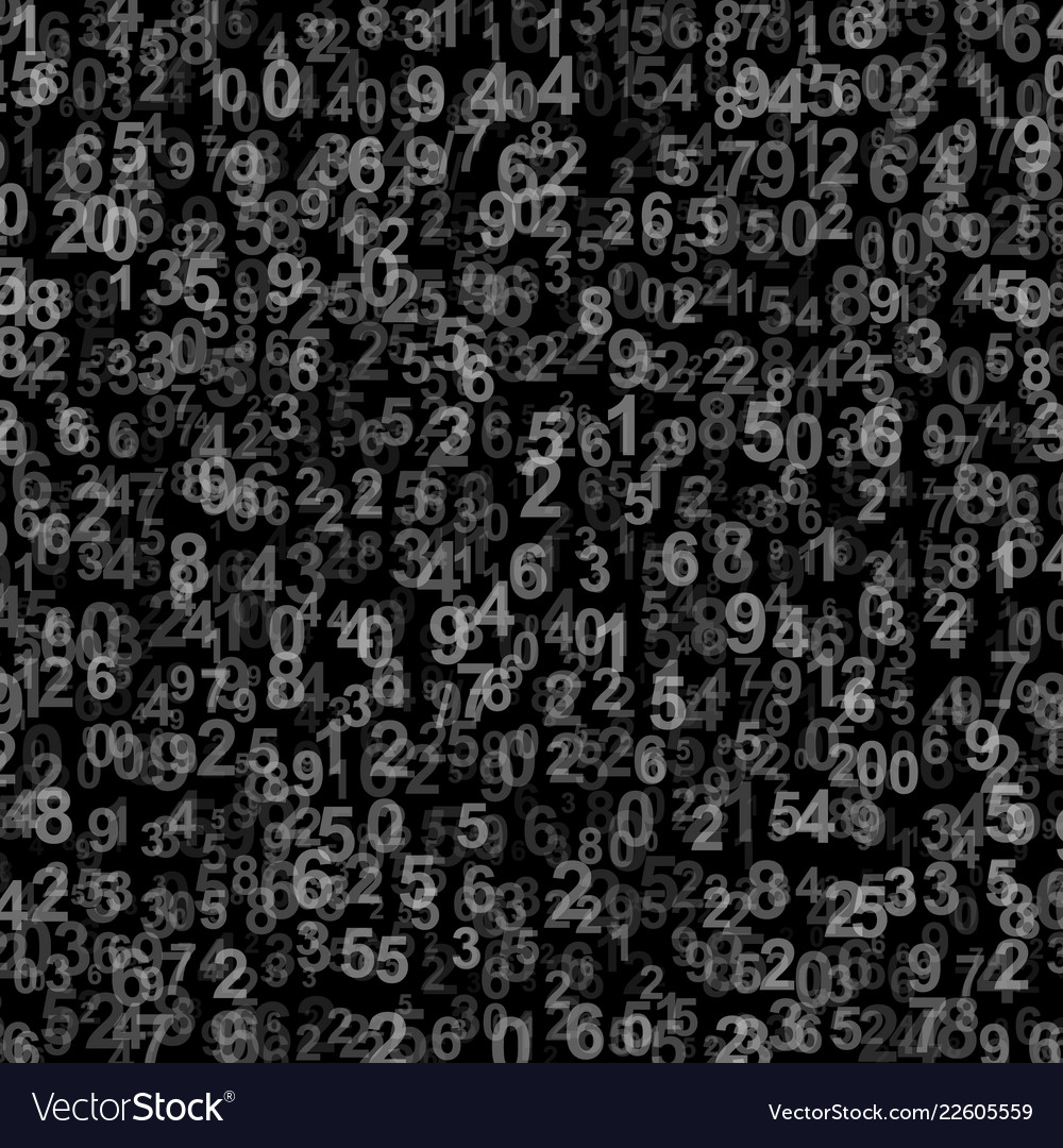 Abstract background with numbers vector image Abstract background with numbers