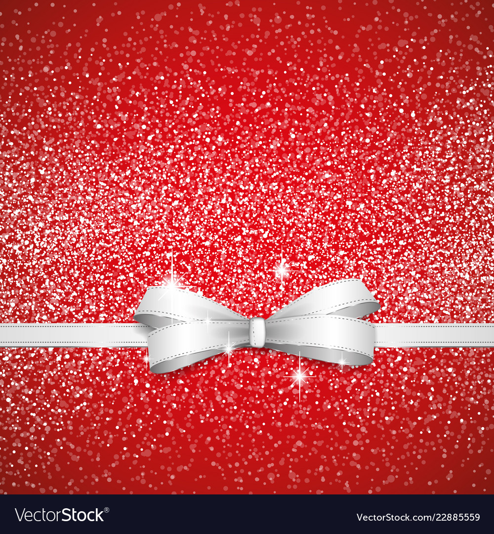 Christmas bow background Royalty Free Vector Image