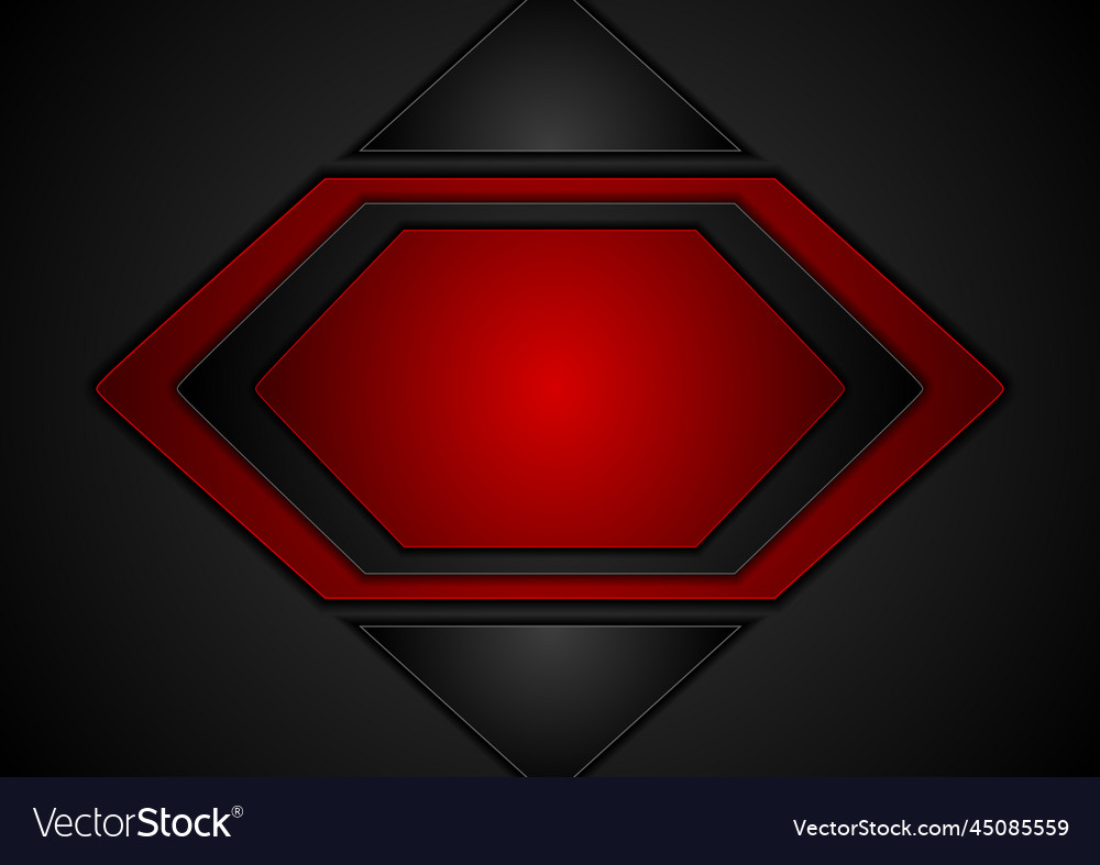 Dark red abstract tech background vector image Dark red abstract tech background