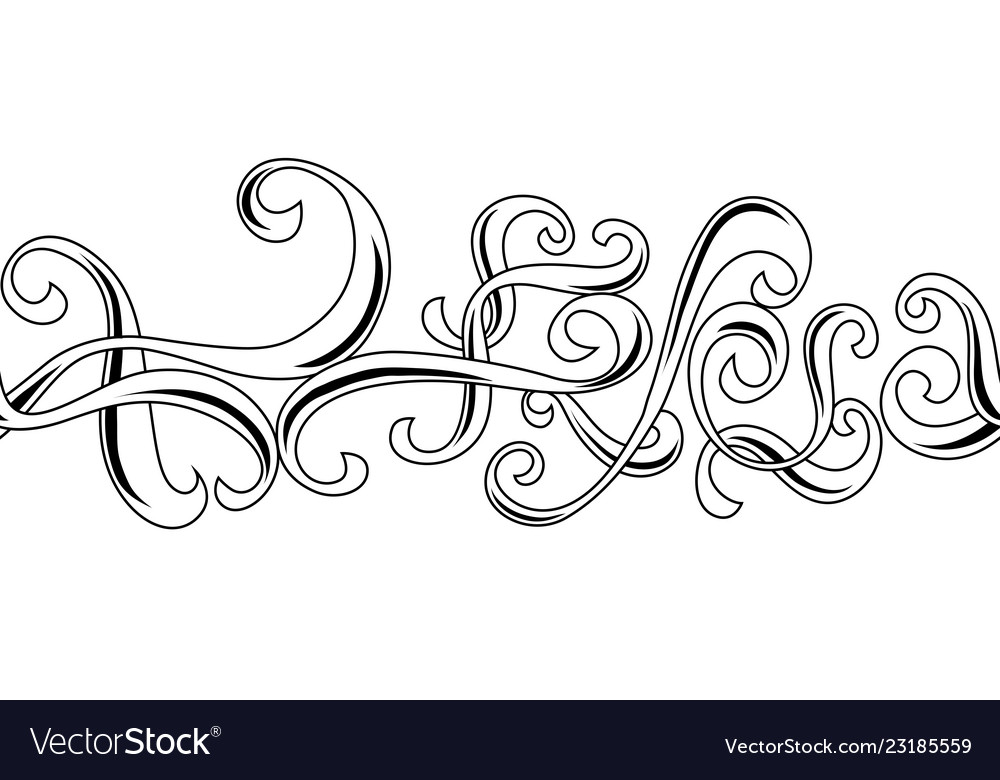 Elegant Floral Curl Pattern
