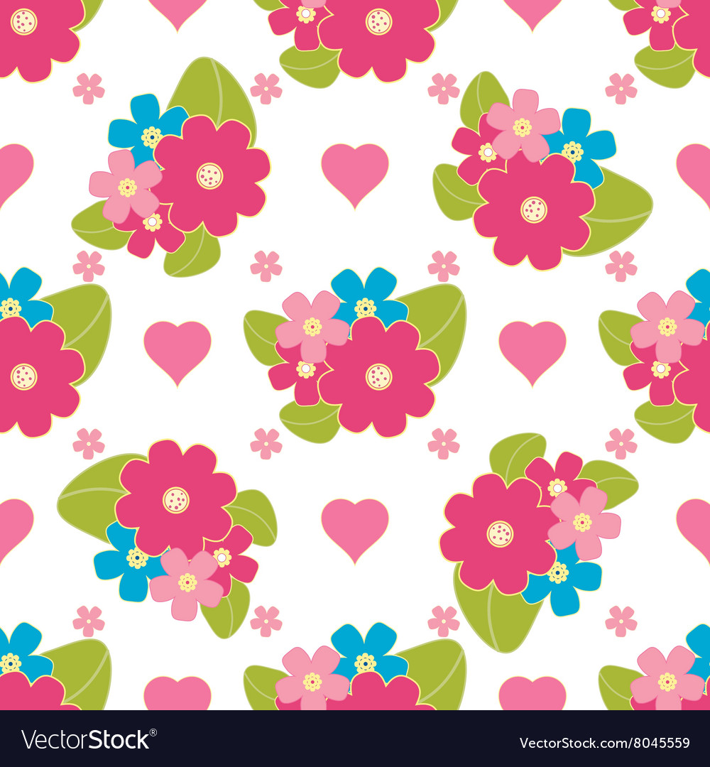 Floral background seamless pattern