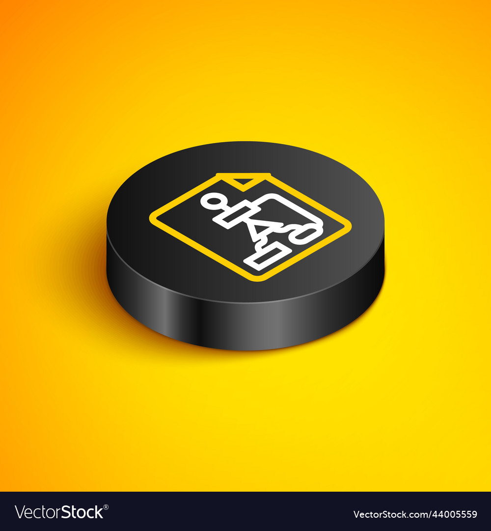 Isometric line tile flowchart for program design vector image Isometric line tile flowchart for program design