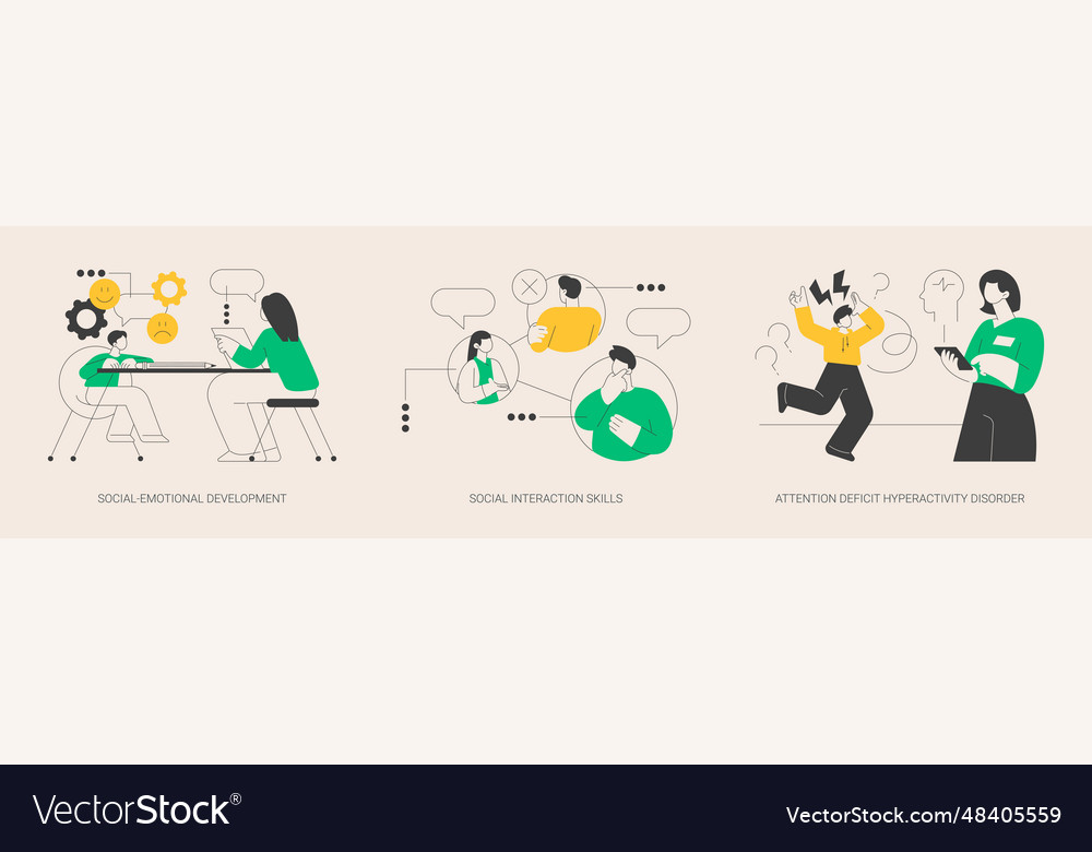 Kids emotional management abstract concept