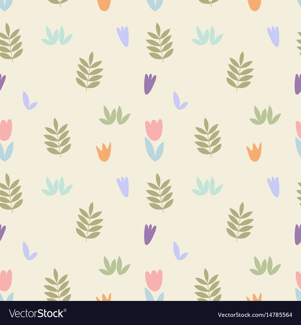 Delicate floral pattern seamless background