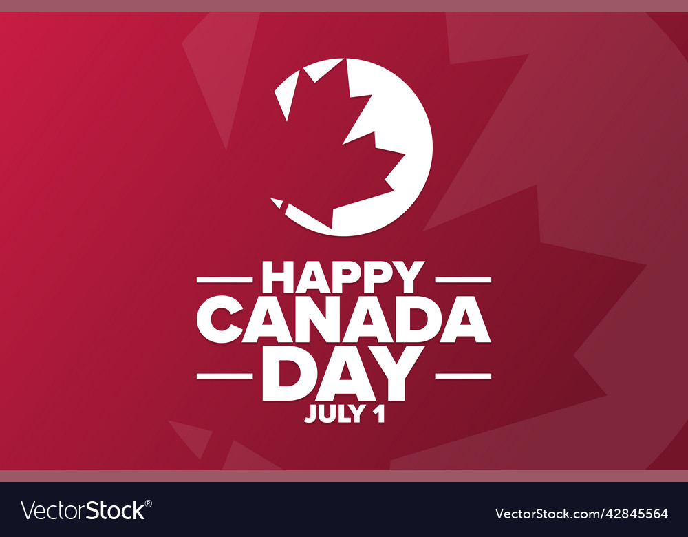 Happy canada day july 1 holiday concept Royalty Free Vector