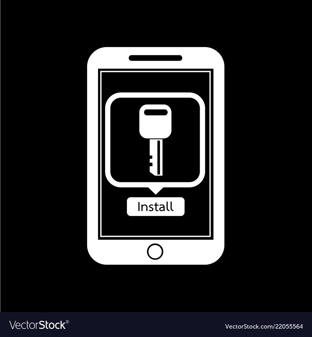 Icon of smart phone mobile key application design