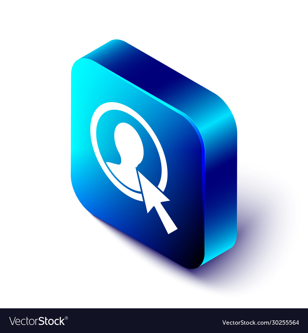 Isometric create account screen icon isolated vector image Isometric create account screen icon isolated
