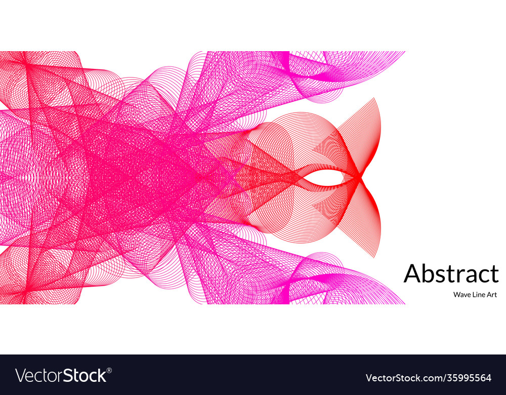 Modern abstract background with wavy lines vector image Modern abstract background with wavy lines