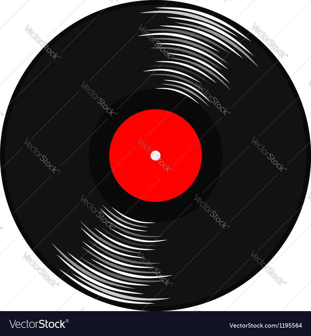 Download Vinyl gramophone record Royalty Free Vector Image