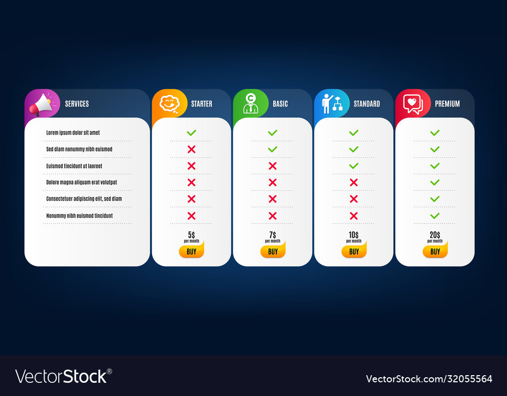 Yummy smile heart and algorithm icons set vector image Yummy smile heart and algorithm icons set