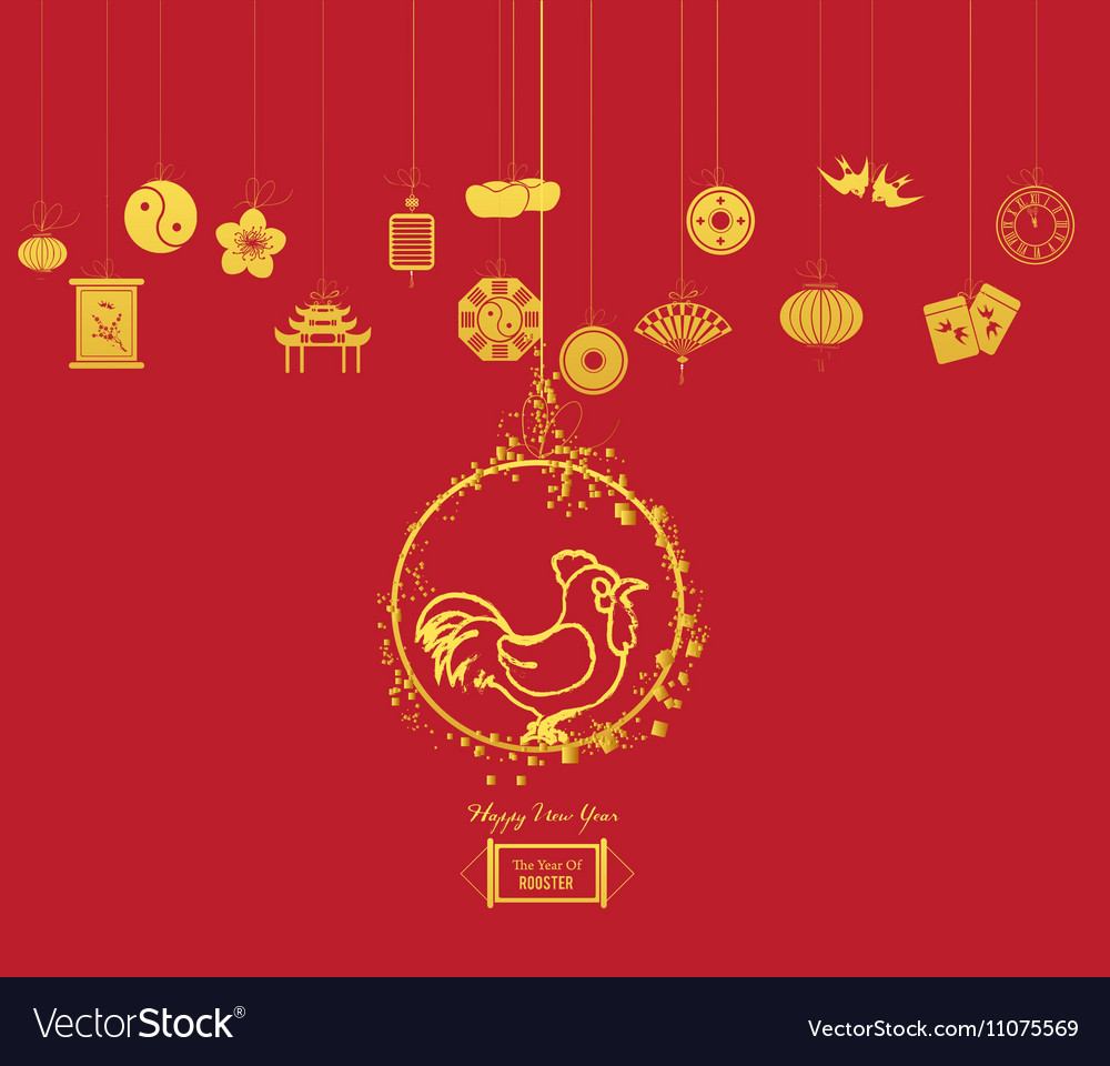 Chinese new year of rooster