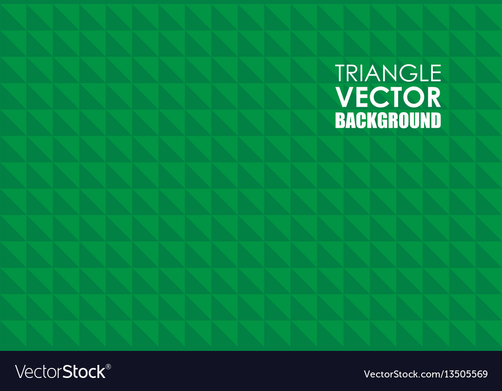 Geometric Green Triangle Pattern