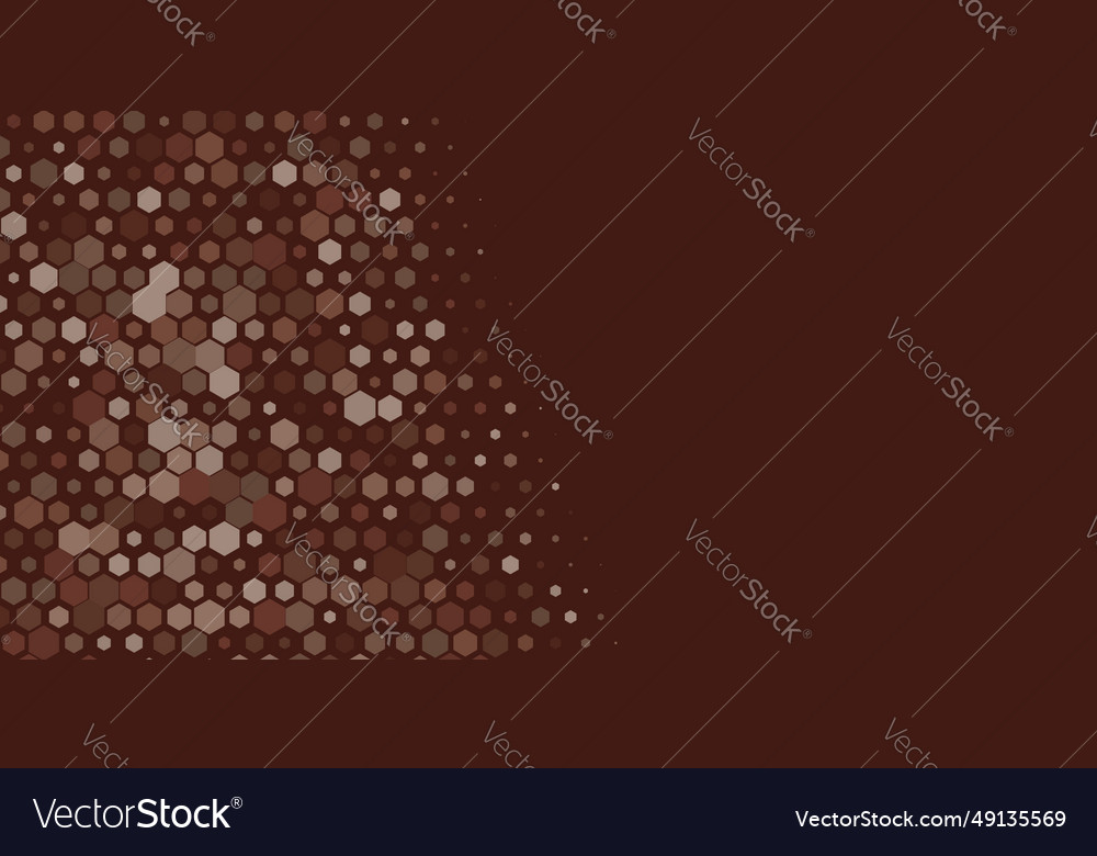 Geometric multi size hexagon with color