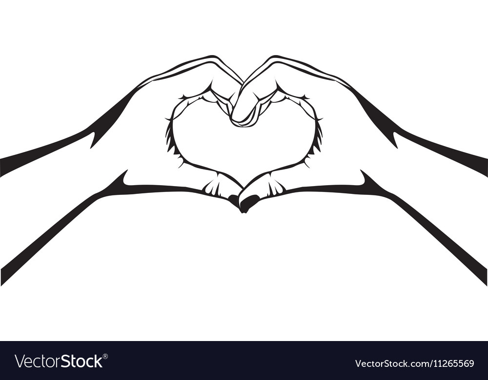 Heart Hands Gesture Symbol