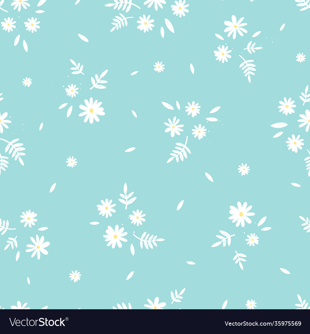 Lovely hand drawn spring seamless pattern cute