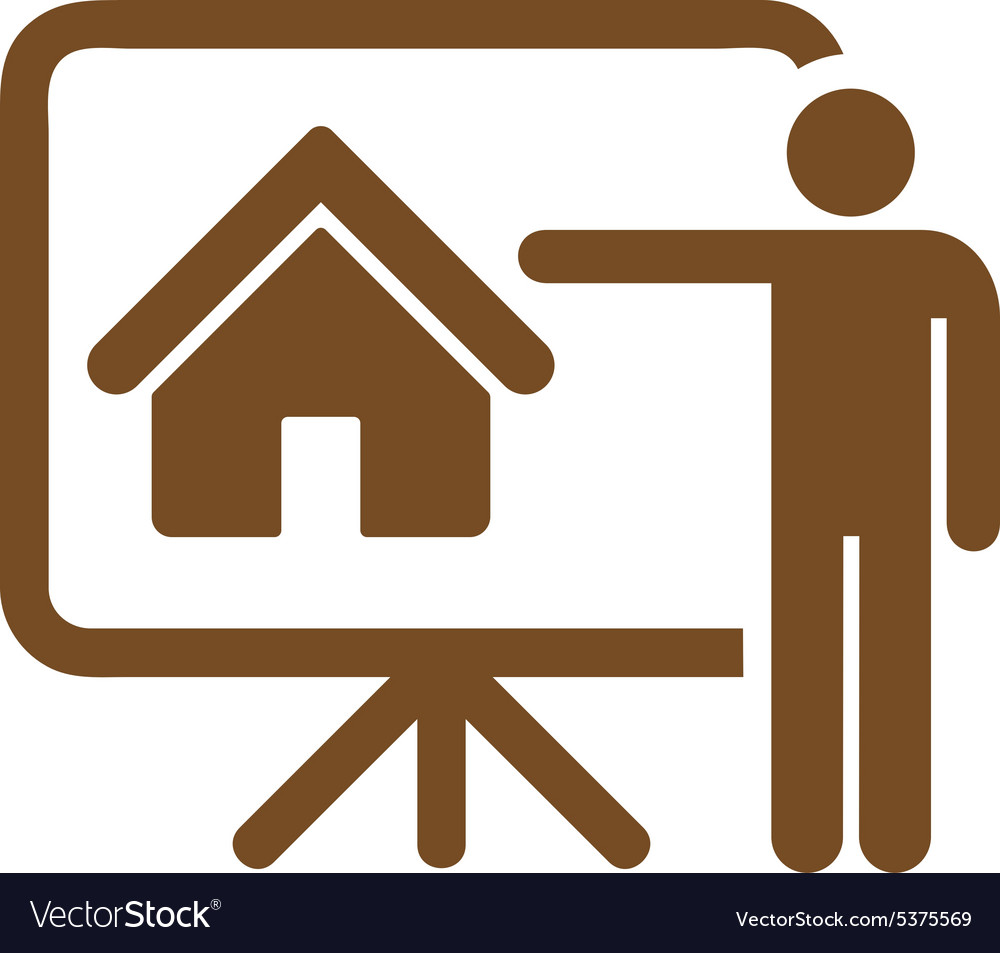 Realtor icon from business bicolor set