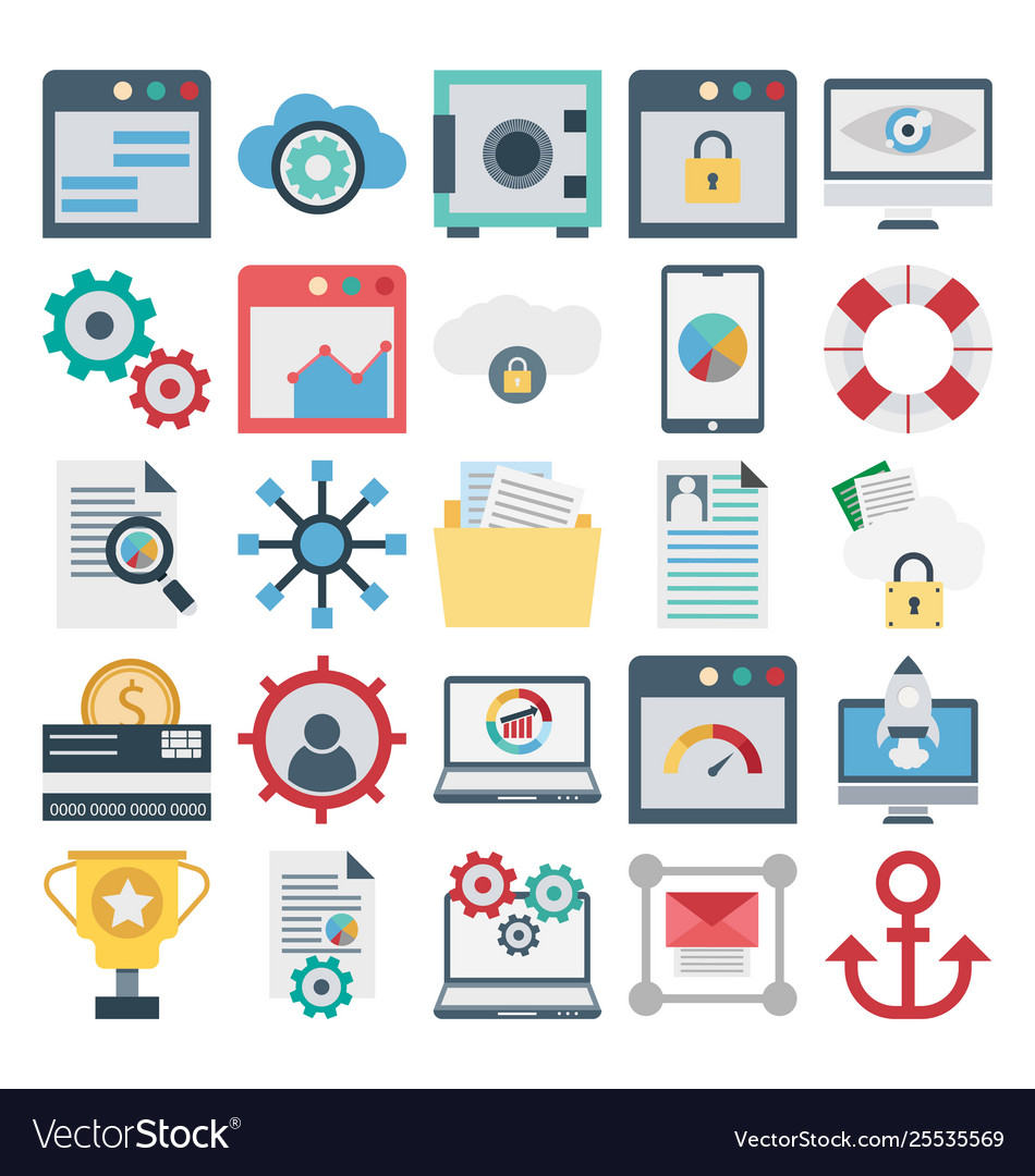 Web and seo isolated icons set which can e