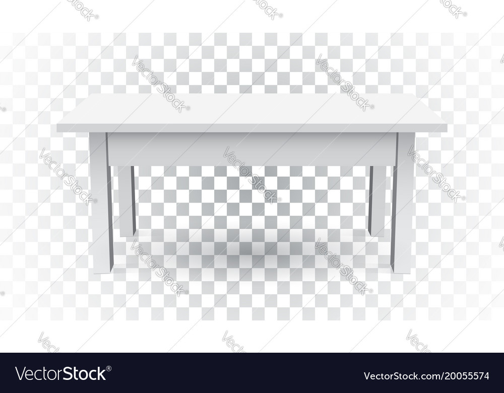 3d table for object presentation empty white top